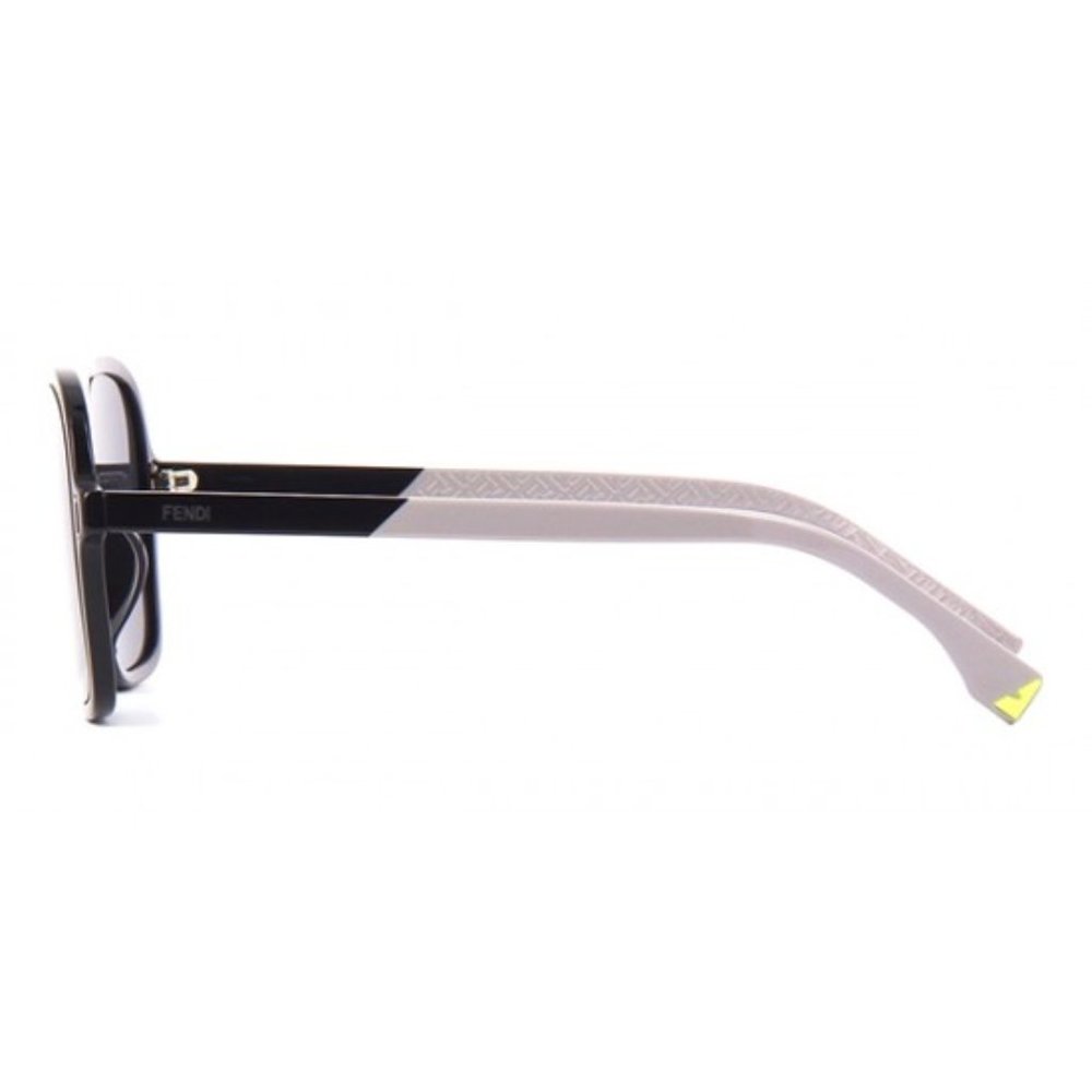 /*S/ NWOT Fendi aviator-like black & grey frame black tinted lens sunglasses - Picture 3 of 10